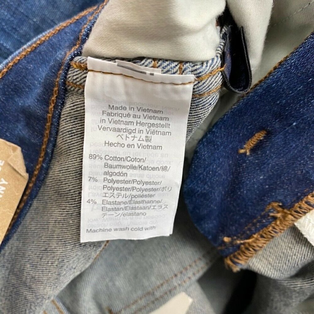 Madewell Slim Skinny Jeans Raw Hem High Rise 24 - Picture 8 of 9